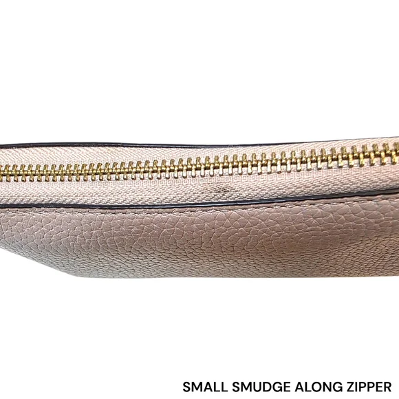 Michael Kors Jet Set Travel Large Continental Zippered Wallet, Beige, Leather - Picture 6 of 7